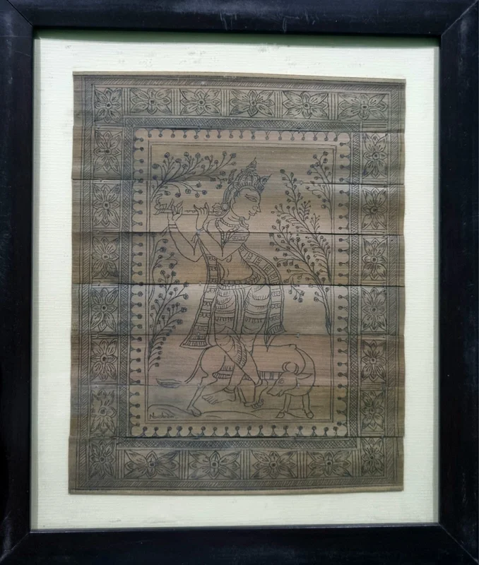 Odisha Talapatra — original talapatra painting by Shweta Jain Maheshwari
